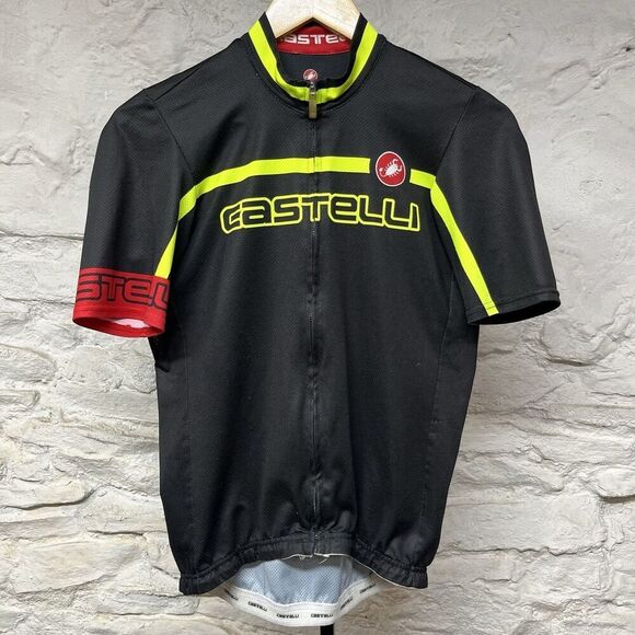 Castelli Limited Edition Full Zip Black Bike Cycling Racing Jersey Scorpion Logo - Picture 1 of 8